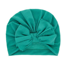 Load image into Gallery viewer, Modern Luxury Baby Girl Lovely Soft Winter Big Bow Turban Bonnet Cotton Caps For Girls Baby