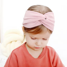 Load image into Gallery viewer, Modern New Trend Girls Winter Autumn Headband Twisted Knotted Soft Elastic Baby Girl Soft Elastic Turban Headband For Girls