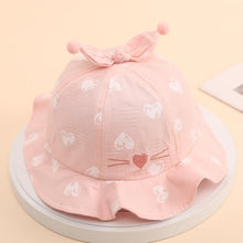 Load image into Gallery viewer, Baby Sun Hat Heart Print Baby Boy/Girl Hat Outdoor Kids Bucket Hat Children Hat Baby Beach Caps Beanie For Girls