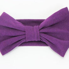 Load image into Gallery viewer, Headband Knitted Cotton Children Girls Elastic Bow Hair Bands Turban for girl Headbands