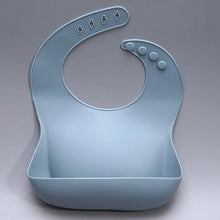 Load image into Gallery viewer, Newborns Solid Silicone Baby Feeding Bibs Burp Cloths Fashionable Breastplate Baby Stuff For Kids