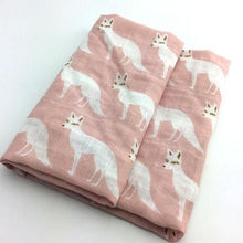 Load image into Gallery viewer, Baby Blankets Newborn Soft Organic Cotton Baby Blanket Muslin Swaddle Wrap Feeding Burp Cloth