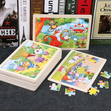 Load image into Gallery viewer, 24 Slice Wood Puzzles Children Adults Vehicle Puzzles Wooden Toys Learning Education Environmental Assemble Educational Games For Kids and Babies