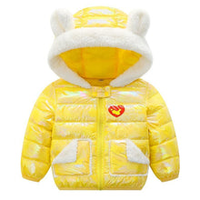 Load image into Gallery viewer, Shiny Modern Luxury Speciall Designed Winter Outerwear Hooded Coat & Jacket Winter Fashion Kids clothing Models For Babies and Girls 3-24 Months
