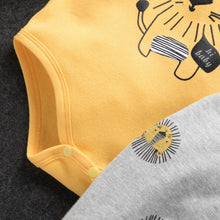 Load image into Gallery viewer, Autumn and Winter Cotton Lion Casual Baby Bodysuit Pants Hat Suit Pajamas Set OFr Boys And Girls Kids