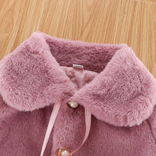 Load image into Gallery viewer, New Luxury Baby Warm Cute Princess Fur Cloak Jacket For Baby Girls In Elegant Winter Design