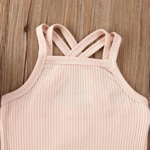 Load image into Gallery viewer, Luxury Modern Baby Kids Boy and Girl Infant Romper Jumpsuit Cotton Outfits Set Ribbed Solid Clothes For Kids