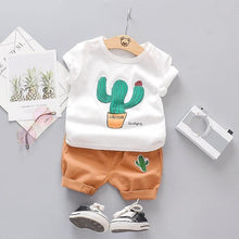 Load image into Gallery viewer, Fashion Infant Clothing Set for Boys and Girls Cute Summer Casual Clothes Set Top+Shorts Kids Clothes Summer Edition T shirt and Pants Set