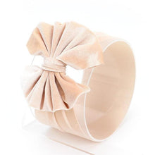 Load image into Gallery viewer, New Large Bow Baby Headband Velet Soft Bowknot Girl Accessories Hair Solid Messy Bows Toddler Headbands Baby Head Wraps Turban Big Bow for Girls