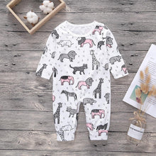 Load image into Gallery viewer, Newborn Baby Boys Girls Rompers cute Animal Printed Long Sleeve Winter Cotton Kid Jumpsuit Playsuit Outfits Clothing