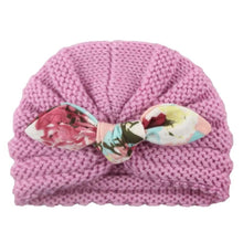 Load image into Gallery viewer, New Handmade Cotton Girl Hat Autumn Winter Baby Boy Girl Hat Colorful Bow Elastic Cute Baby Turban In Elegant Design