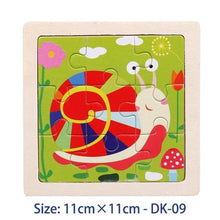 Load image into Gallery viewer, 38 Style Cartoon Wooden Puzzle Children Animal/ Vehicle Toy For 2-6 Year Baby Early Educational Toys for Kids