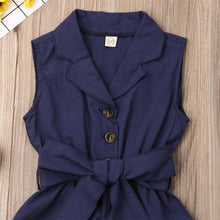 Load image into Gallery viewer, Luxury Elegant Summer Kids Girls Clothes Waistband Drawstring Romper Jumpsuit For Girls And Kids