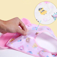 Load image into Gallery viewer, Baby Bibs Waterproof Silicone Feeding Saliva Towel Newborn Cartoon Aprons Baby Bibs Detachable For Kids