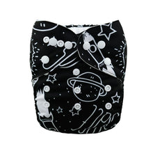 Load image into Gallery viewer, Baby One Size Fits All Reusable Baby Cloth Diaper with Microfiber Insert Diaper For Baby Boys and Baby Girls In Modern New Printed Design