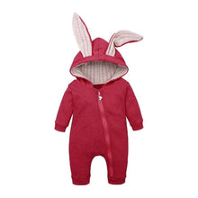 Load image into Gallery viewer, Baby Dinosaur and Rabit Jumpsuit With Zipper Newborn Baby Clothes Crawling Clothes Baby Girls and Boys Kids Costume Jumpsuit