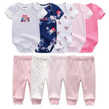 Load image into Gallery viewer, Solid Bodysuits Pants Baby Boy Clothes Clothing Sets 0-12M Unisex Newborn Baby Pajamas Romper Jumpsuit For Boys and Girls Kids