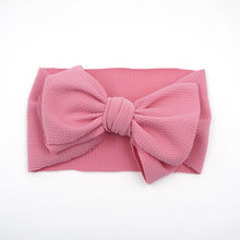 Load image into Gallery viewer, Baby Girls Headband Toddler Big Bow Hairband Cute Solid Stretch Turban For Baby Girls