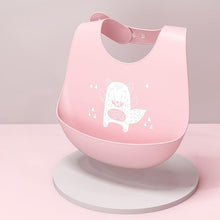 Load image into Gallery viewer, Adjustable Oil-proof Food Grade Silicone Drool bib Soft And Comfortable Saliva Towel Lunch Baby Bib For Babies and Kids