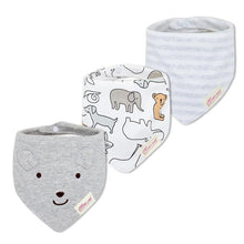Load image into Gallery viewer, Moder 3PCS Baby Bibs Bandanna Lot Cotton Multi-style Triangle Cartoon For Infant Boys And Girls