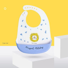 Load image into Gallery viewer, Cute Cartoon Print Baby Bibs Waterproof Soft Silicone Baby Feeding Stuff Dinosaur Pattern Bib For Kids