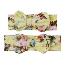 Load image into Gallery viewer, Mother & Baby Headband for Girl Bow Hairband Floral Elastic Hair Bands Parent-Child Turban Hair Accessories Bow For Mother and daughter