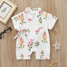 Load image into Gallery viewer, Summer Baby Girl/Boys Clothing Short-sleeved Rompers Jumpsuit Floral Print Cute Soft Newborn Infant Baby Playwear For Girls and Boys Kids