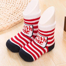 Load image into Gallery viewer, Luxury Christmas Cotton Winter Autumn Baby Girls Boys Kids Socks Children Terry Snowflake Elk Santa Claus Christmas Sokcs for Kids