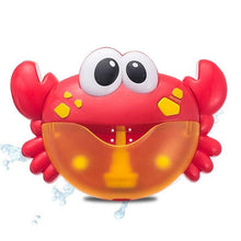 Load image into Gallery viewer, Baby Bath Toys Bubble Machine Crabs Frog Music Kids Bath Toy Bathtub Soap Automatic Bubble Maker