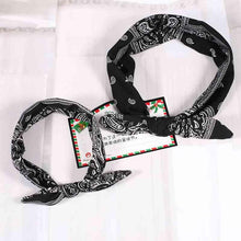 Load image into Gallery viewer, Luxury Modern Bow For Mother and Baby Headband Turban Rabbit Ears Elastic Hair Bands Retro Print Parent-Child Hair Accessories