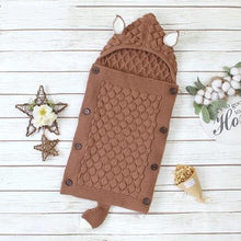 Load image into Gallery viewer, Stevvex Knitted Newborn Baby Blanket Baby Sleeping Bags Stroller Bedding Warm Swaddle Wrap