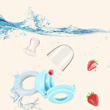 Load image into Gallery viewer, Silicone Baby Pacifier Feeder Cartoon Animal Infant Nipple Holder Newborn Fruit pacifier Tetine Silicona Nipple Bit