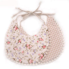 Load image into Gallery viewer, Double-deck Infant Baby Girl Boy Bib Kid Toddler Dinner Feeding Tassel Cotton Linen Burp Cloths