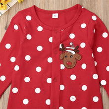 Load image into Gallery viewer, My First Christmas Baby Boy Girl Rompers Newborn Infant Baby Cartoon Deer Red Jumpsuit 0-18M For Girls and Boys For Christmas