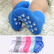 Load image into Gallery viewer, Cotton Baby Candy Color Anti Slip Soft Kids Floor Socks For Newborn Baby Boy And Girls