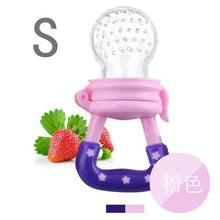 Load image into Gallery viewer, Silicone Baby Pacifier Feeder Cartoon Animal Infant Nipple Holder Newborn Fruit pacifier Tetine Silicona Nipple Bit