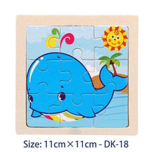 Load image into Gallery viewer, 38 Style Cartoon Wooden Puzzle Children Animal/ Vehicle Toy For 2-6 Year Baby Early Educational Toys for Kids