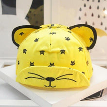 Load image into Gallery viewer, Modern fashion Cute Baby Caps Cute Ear For Baby Girl/Boy Beach Sun Hats Children with Adjustable Snapback Hat For Kids