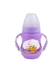 Load image into Gallery viewer, Infant Food Silicone Glass Feeding Bottle For Baby Feeding Bottle Children Drink Water to Feed Glass For Baby