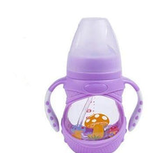 Load image into Gallery viewer, Infant Food Silicone Glass Feeding Bottle For Baby Feeding Bottle Children Drink Water to Feed Glass For Baby