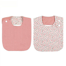Load image into Gallery viewer, Floral Vintage Newborn Double Side Bibs Boys Girls Waterproof Linen Cotton Saliva Towel