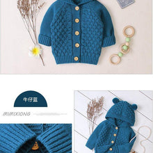 Load image into Gallery viewer, Autumn Infant Hooded Knitting Outwear coat / Jacket For Newborn Baby Boys GirlIn Modern New Elegant Design