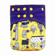 Load image into Gallery viewer, Baby Cloth Diaper Reusable Adjustable Pocket Nappy Cover Fit All Diaper Reusable Nappies Cotton In Modern Trend Printed Design For Unlimited Uses