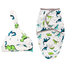 Load image into Gallery viewer, Newborn Wrapping Swaddle Baby Envelop Wrap Blanket Baby Hat Sleeping Bag Set Sleep Bag