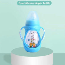 Load image into Gallery viewer, Infant Food Silicone Glass Feeding Bottle For Baby Feeding Bottle Children Drink Water to Feed Glass For Baby