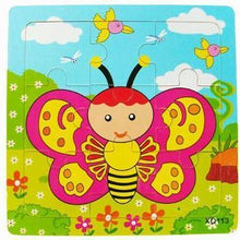 Load image into Gallery viewer, 1 Pcs Animal Wooden Puzzles For Children In Wooden 3D Mosaic Puzzles Kids Educational Toys Design For Baby Birthday Gifts