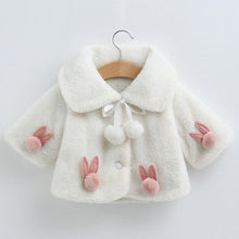 Load image into Gallery viewer, Princess Baby Girls Winter Thick Bownot Cloak Coat Flower for Childre With Flowers