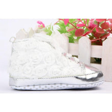 Load image into Gallery viewer, Baby Girl PU Leather Shoes Non-slip Lace Floral Embroidered Soft Shoes Toddler Kids Shoes