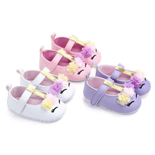 Load image into Gallery viewer, Baby Girls Flower Spring Autumn Luxury Leather Soft Sole Shoes High Quality Breathable And Flexible Baby Girl Shoe