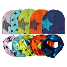 Load image into Gallery viewer, Modern Baby Boys & Girls Hat Scarf Set Beanie Boys Caps with Scarf for Kids In elegant Modern Design
